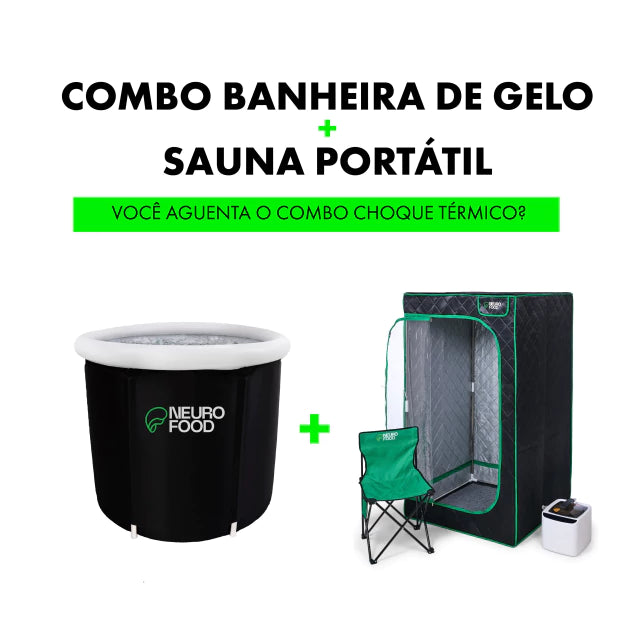 Combo: Banheira de Gelo I + Sauna Portátil Neurofood. 110w ou 220w