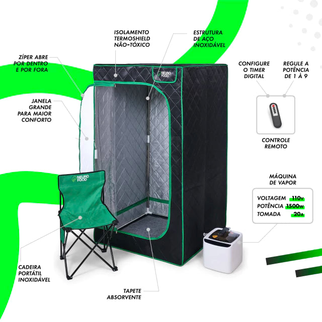 Combo: Banheira de Gelo I + Sauna Portátil Neurofood. 110w ou 220w