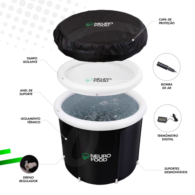 Combo: Banheira de Gelo I + Sauna Portátil Neurofood. 110w ou 220w